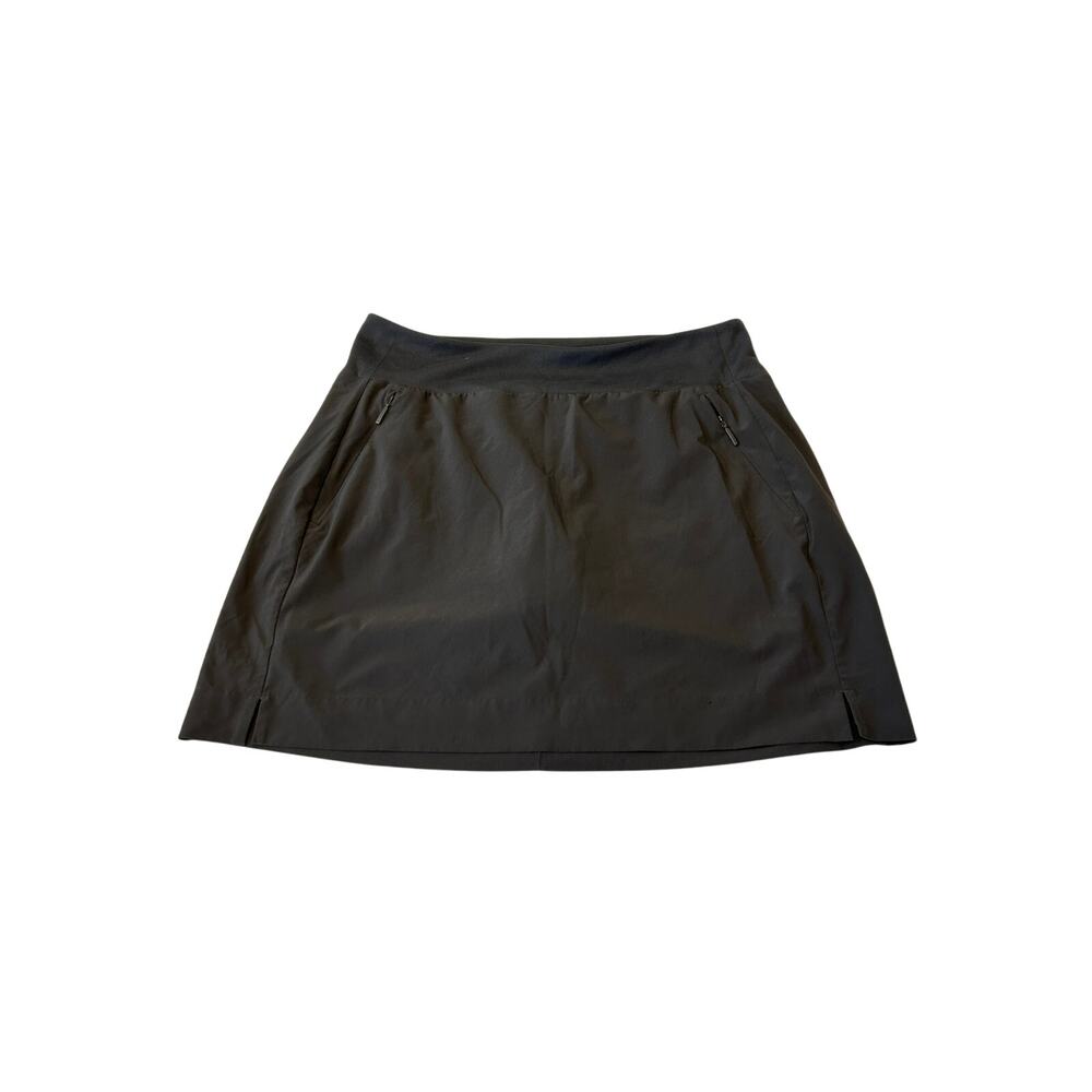 Athleta Skort Women's Sz 8 Gray Stretch Pull on Pockets Pickleball‎ Tennis